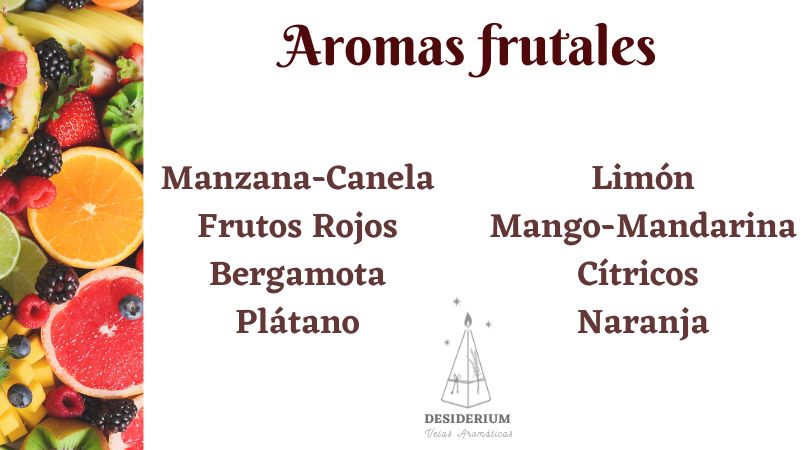 Catálogo de aromas frutales