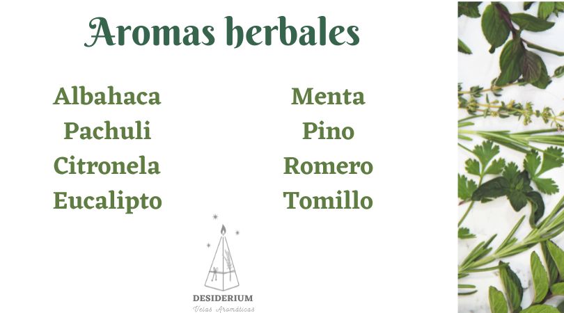 Catálogo de aromas herbales